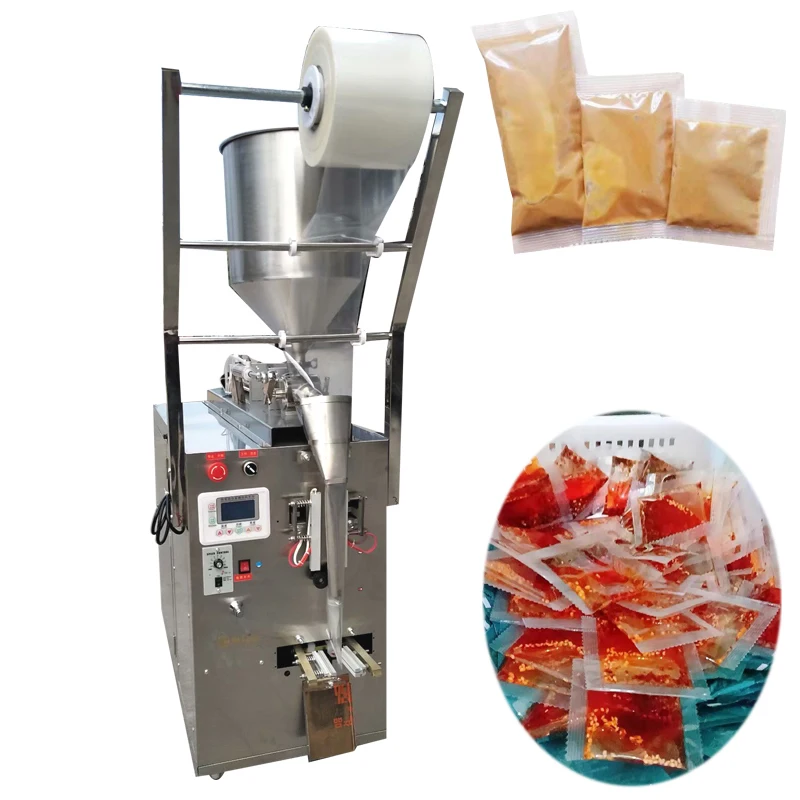 

Automatic Multi-function Mini Sachet Ketchup Paste Liquid Filling Machine Shampoo Bag Food Pouch Package Machine
