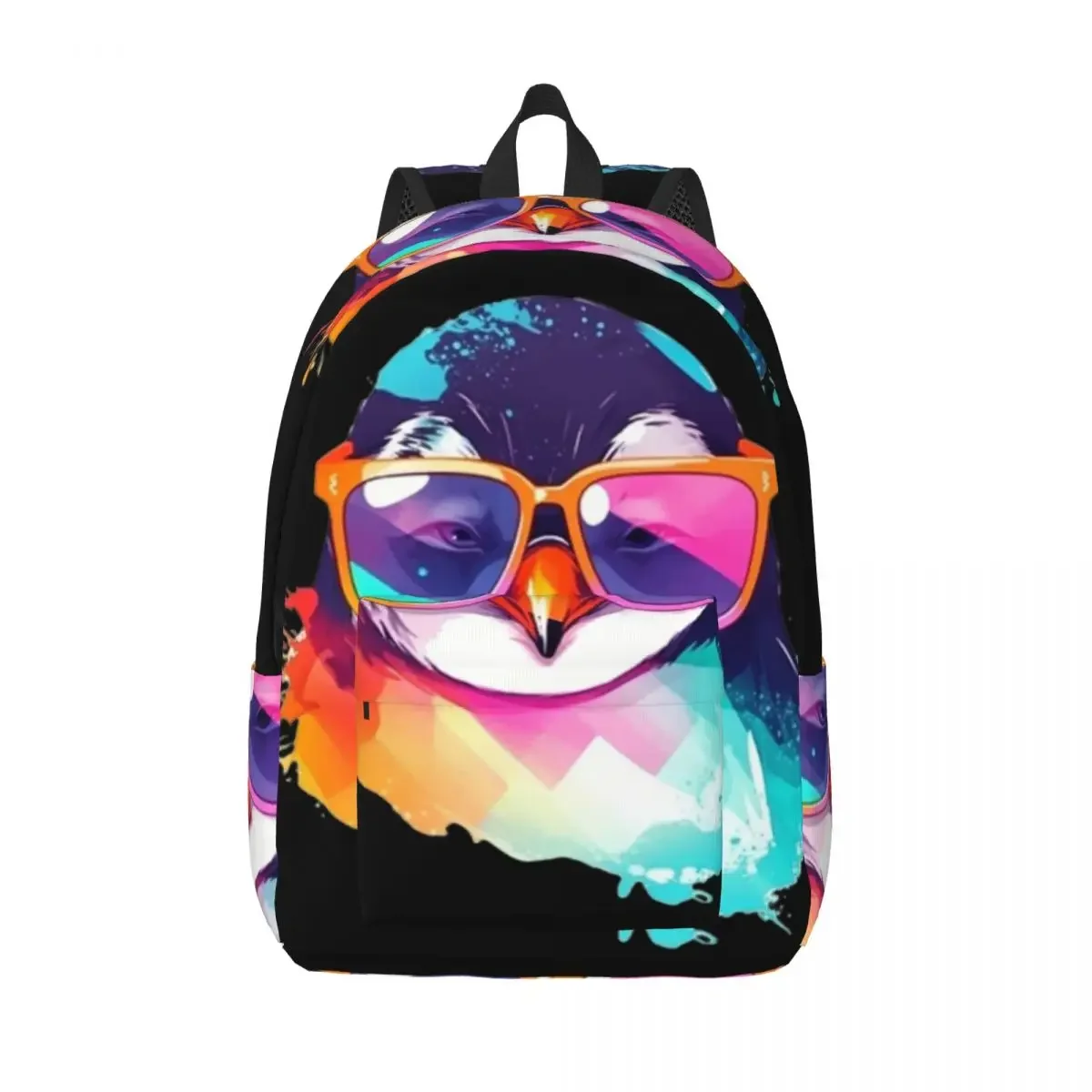 

Cute Cartoon Penguin Art Backpack Student Boys Girls BookBag Children School Bag Computer Shoulder Bags for Men Women