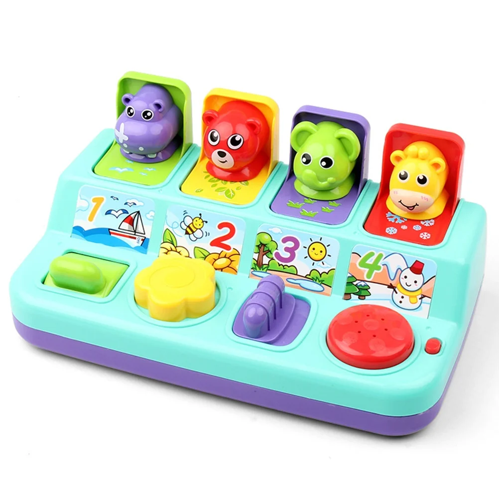 

Cartoon Pop Up Animals Toy for Kids Interactive Early Learning Toy for Kids Birthday Gift