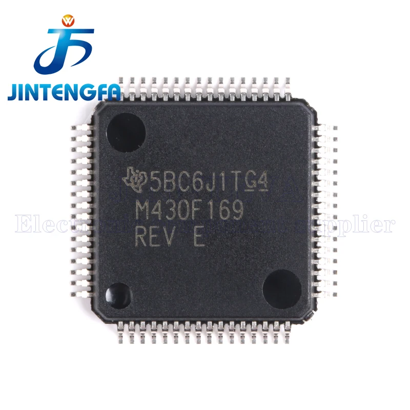 MSP430F169IPMR M430F169 MSP430F169 LQFP-64 Microcontroladores de 16 bits - MCU 60kB Flash 2KB RAM ADC de 12 bits/Dual DAC SMD IC