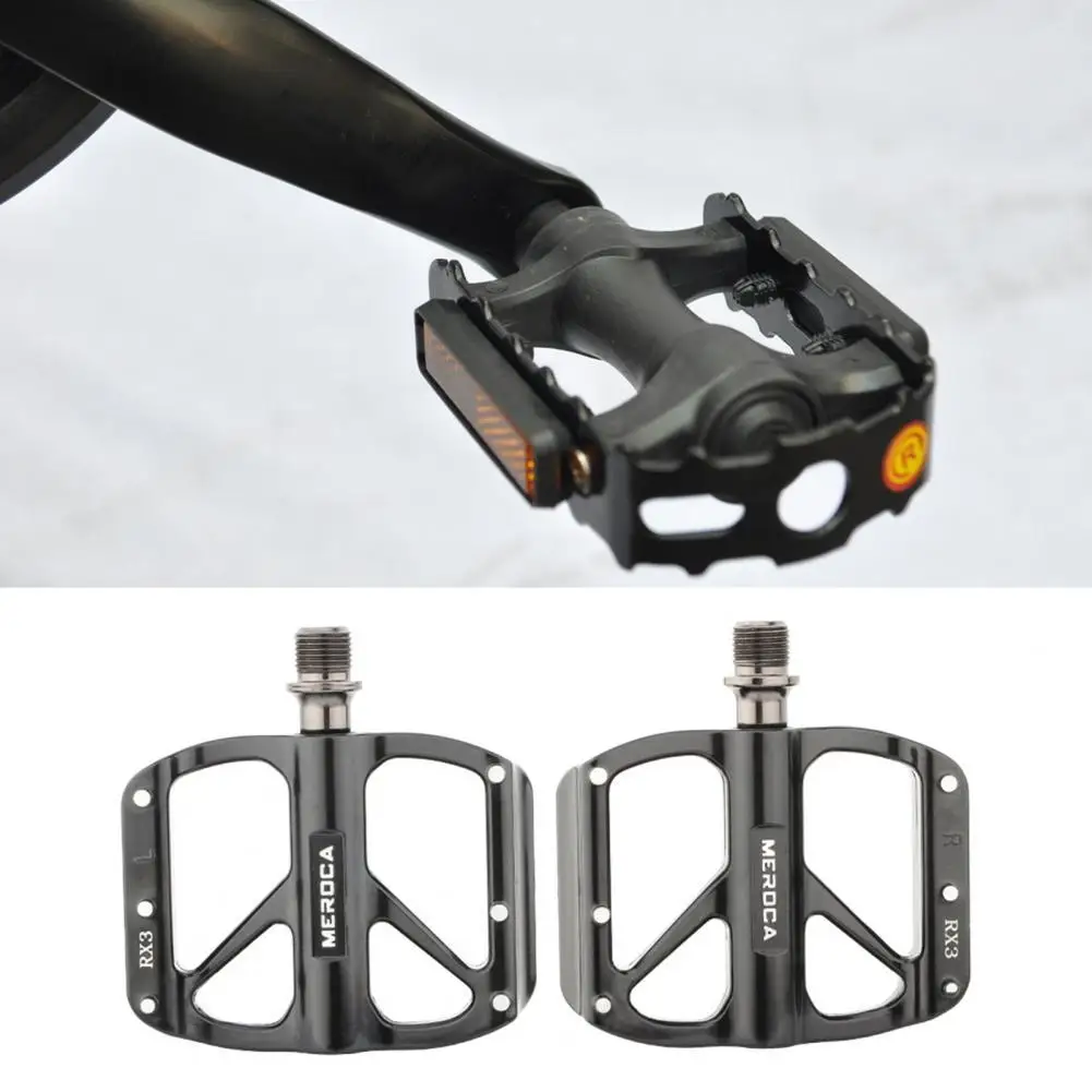 

Bicycle Pedal 1Pair RX1/RX2/RX3 Pedals Scratch-resistant Anti-rain Aluminum Alloy Cycling Riding Flat Pedals for Outdoor