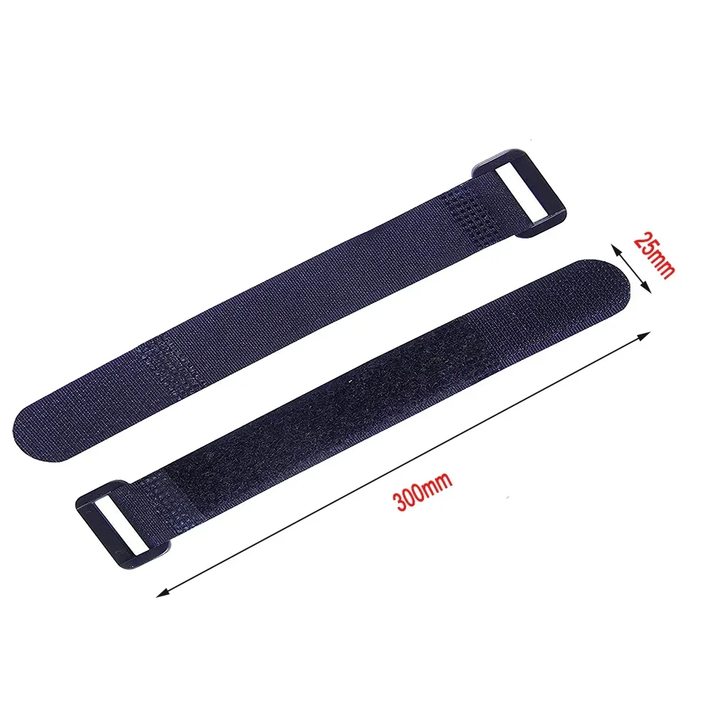 5pcs 2.5x30cm Reusable Nylon Bike Wheel Straps Hook Loop Cable Ties for Multi Purpose Fastening