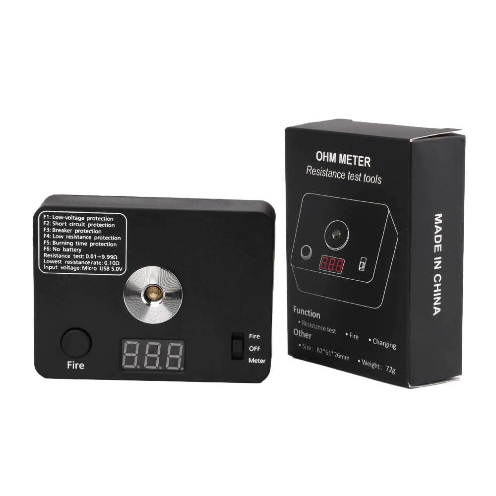 Mini Coil Queimando Medida com Screen Display Plataforma de Construção v3 Ohm Resistência Tester Produto Eletrônico Tab 521
