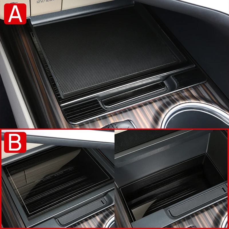 For Toyota Camry XV70 70 2018 2019 2020 2021 2022 2023 Stainless Car Central Console Storage Box Container Cover Decoration Trim