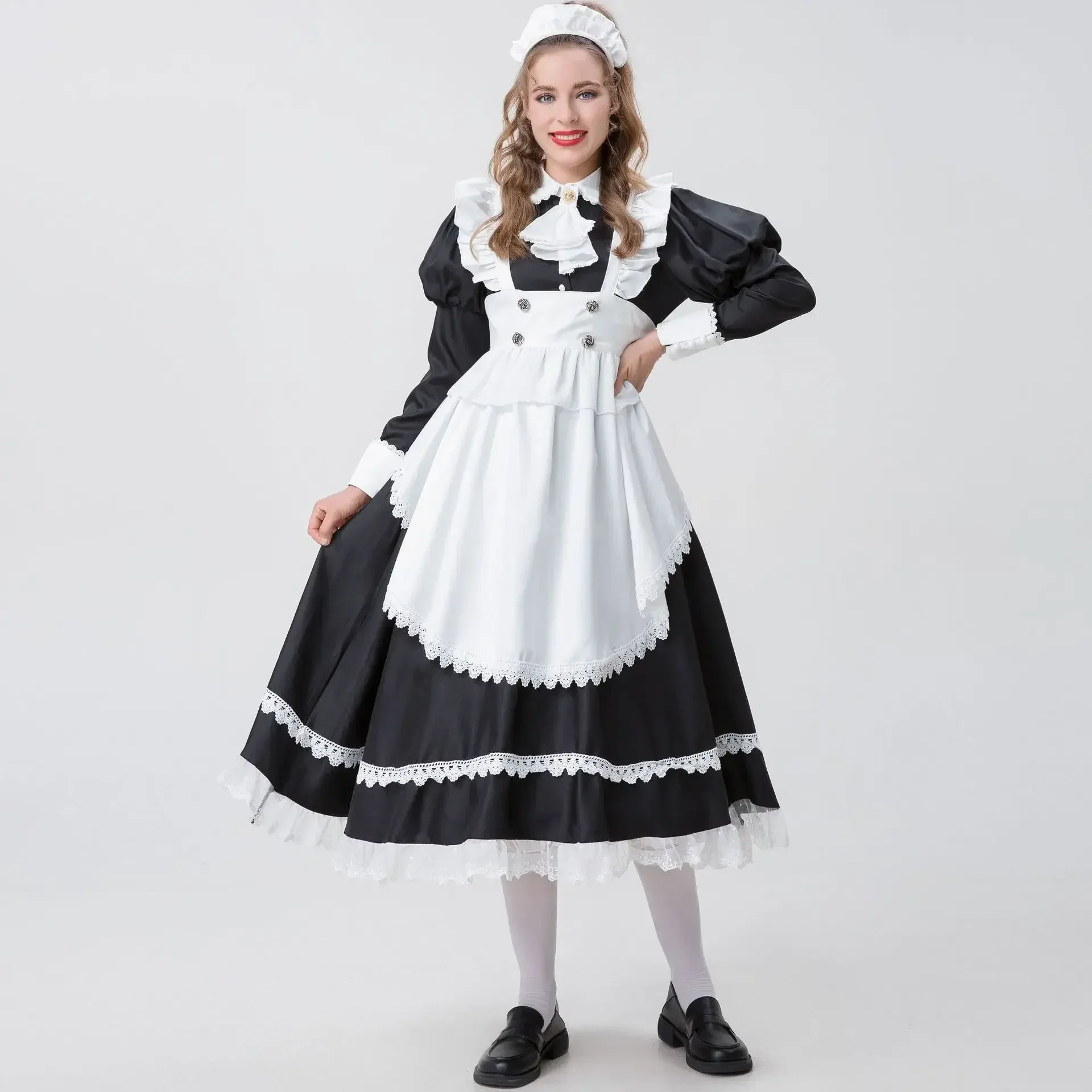 France Anime Cosplay Maid Waiter Costume