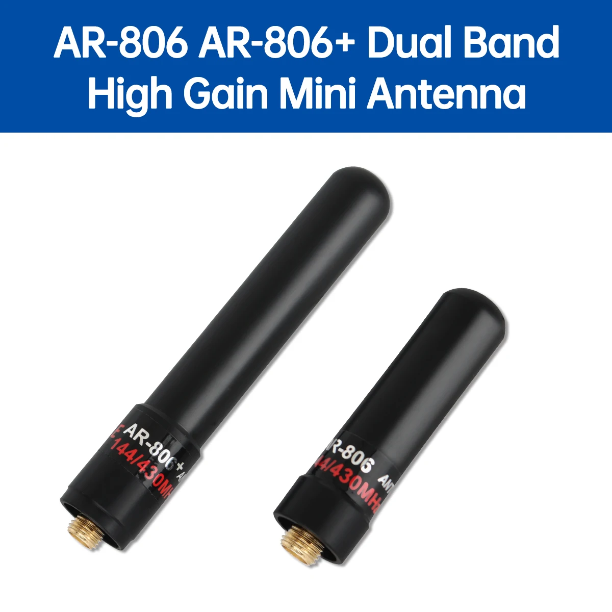ABBREE AR-806 Mini antena SMA hembra dual-band UHF/VHF para Baofeng - imagen 5