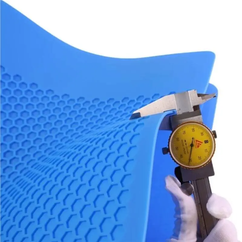 A01F-Rubber Mat 825X370mm High-Temperature Resistant Work Pad Insulation For Repair Projects Including Screwdriver Storage Box A