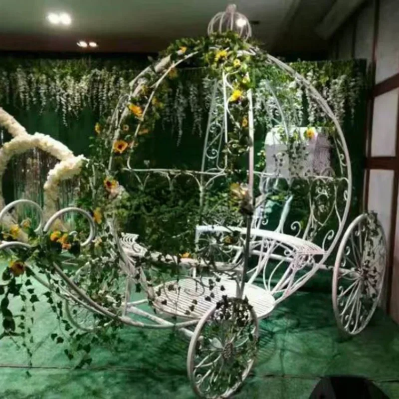 Wedding Favor Wire Centerpiece For Cinderella Pumpkin Horse Carriage for Sale