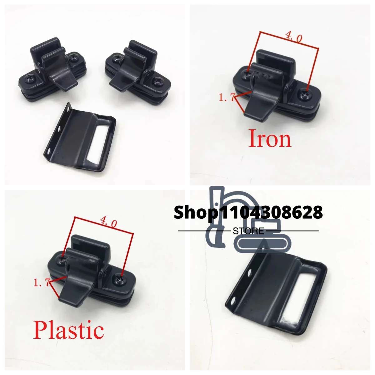 

Стеклянная пряжка для экскаватора Kobelco Hitachi Carter Komatsu Liugong Xugong Hyundai Sumitomo, пряжка для дверей и окон, 4 см