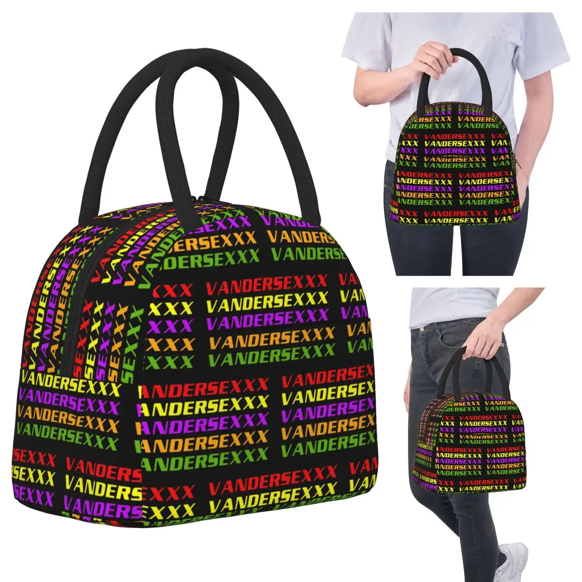 Club Vandersexxx Lunch Bags Insulated Bento Box Portable Lunch Tote Resuable Picnic Bags Thermal Bag for Woman Kids Travel