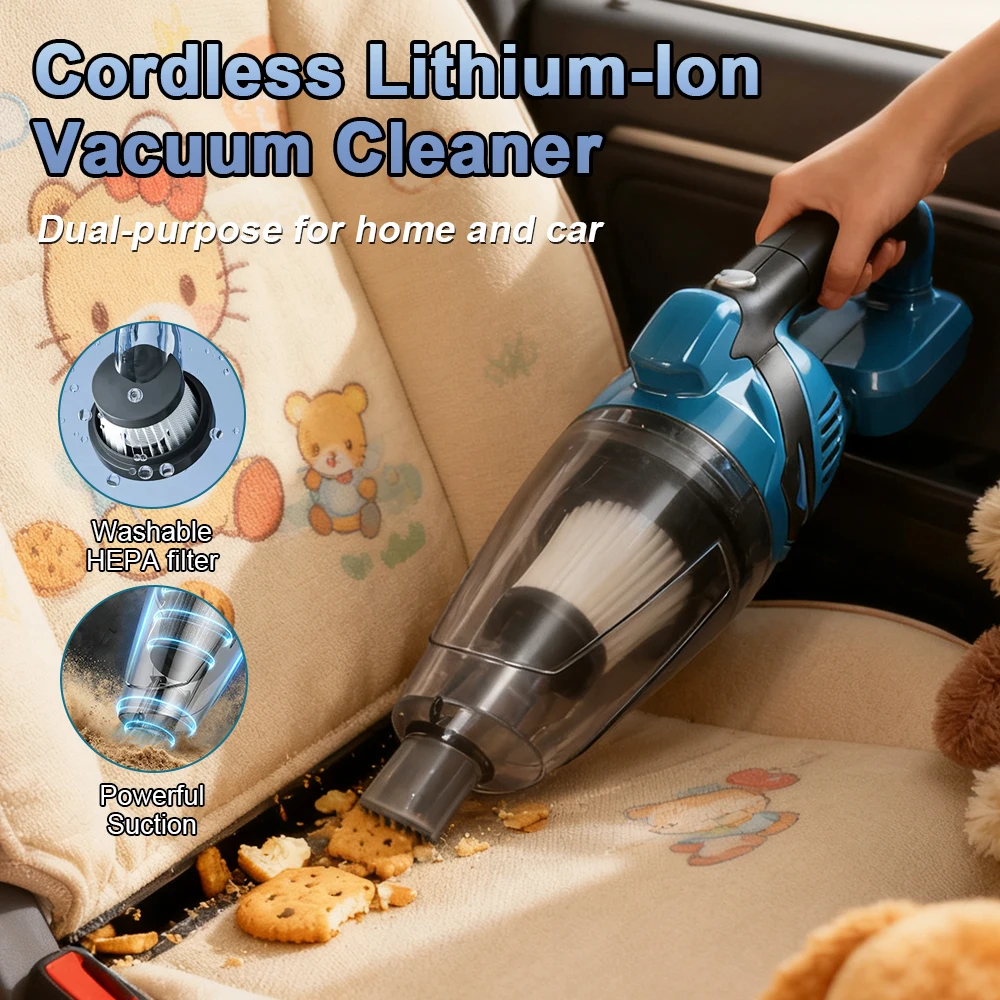 

Cordless Vacuum Cleaner Portable Handheld Vacuum Cleaner Multifunctional Household Lithium-Ion Cleaning Tool for Makita