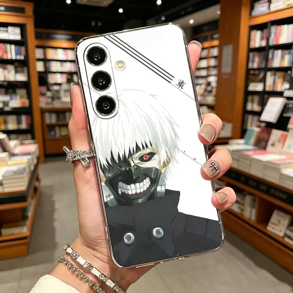 Badass anime T-Tokyo Ghoull Clear Hard Phone Case For Samsung A71, A70, A52, A51, A40, A30,Transparent Cover