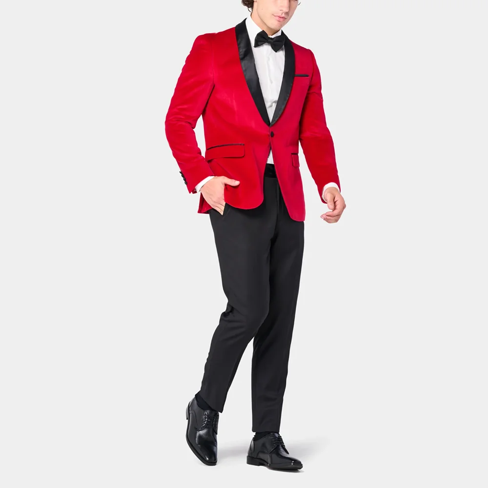 

Fashion Shawl Lapel Men Suits 2 Piece Chic Single Button Groom Wedding Party Tuxedo Elegant Prom Banquet Male Suit Slim 2024