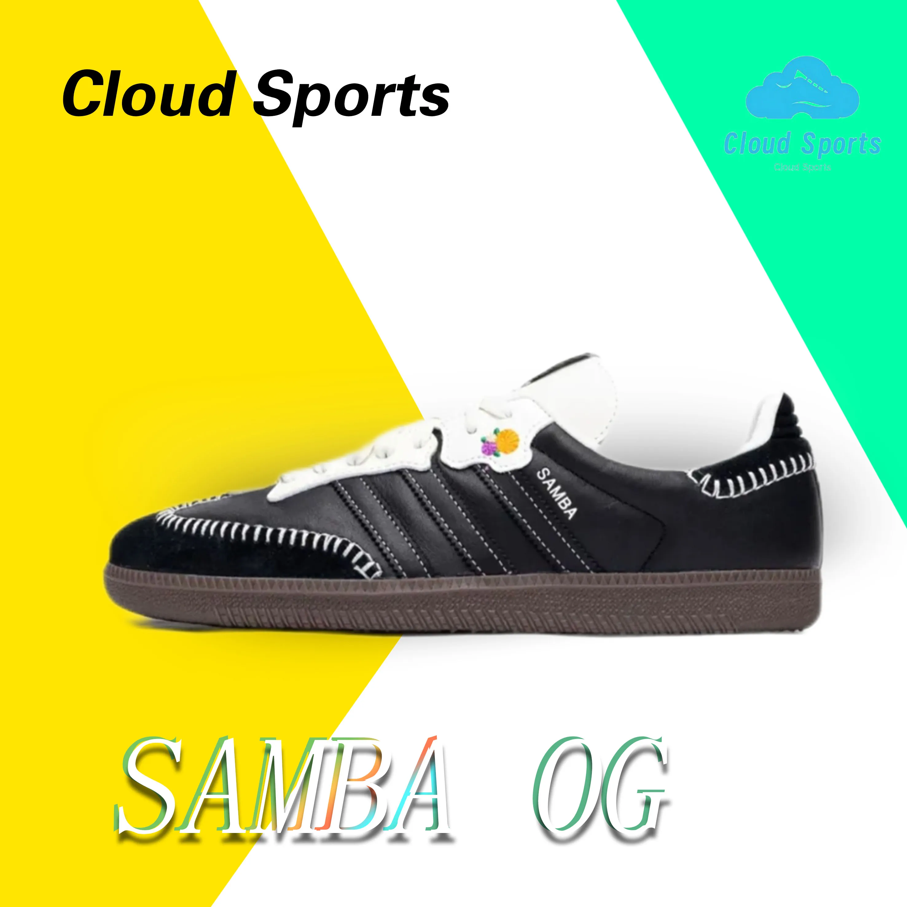 Adidas SAMBA OG Thin Sole Man and Women sneakers winters Light and comfortable casual shoes Retro Classic Sneakers Black