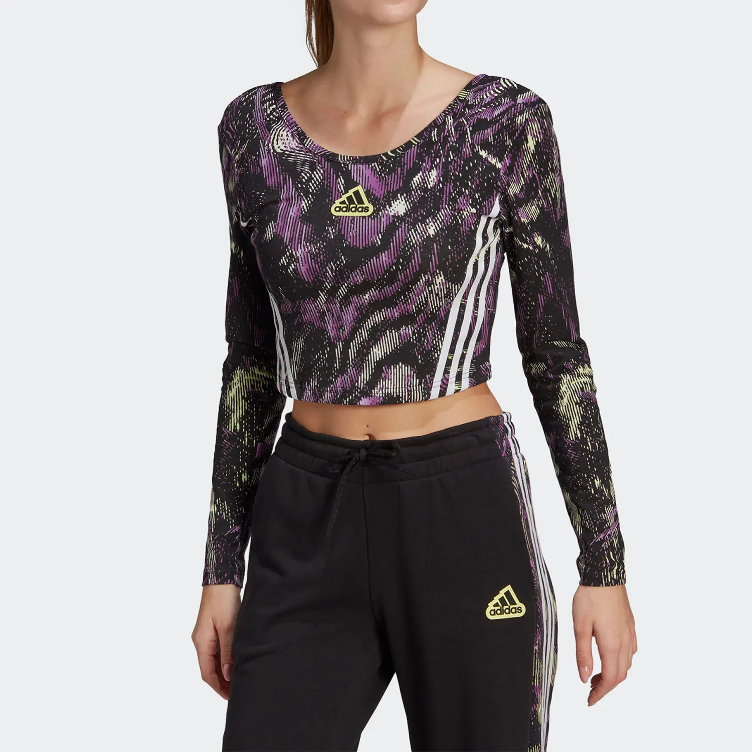 

Adidas genuineITY W CR LS Women's Fashion Slim-Fit Long Sleeve Sport Shirt HU0265