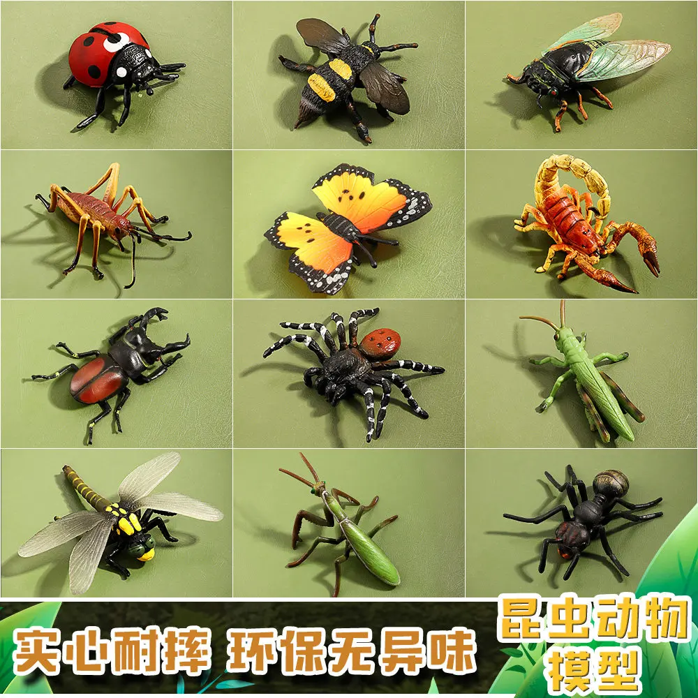 Simulation Insect Model Dragonfly Butterfly Spider Ant Bee Mantis Model Garden Simulation Ornament