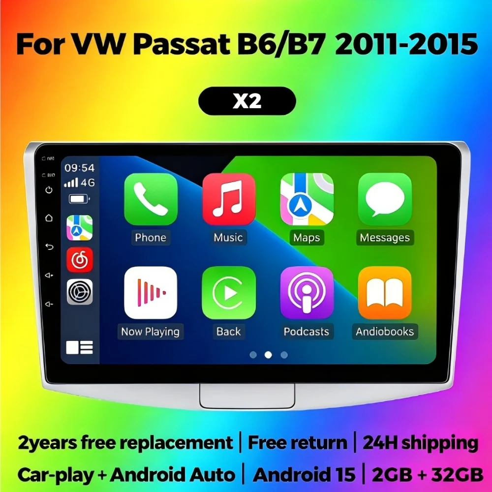 

Автомагнитола MEKEDE Android 15, 2 DIN, для Volkswagen VW Passat B6 B7 CC Magotan 2011-2015, с GPS и дисплеем