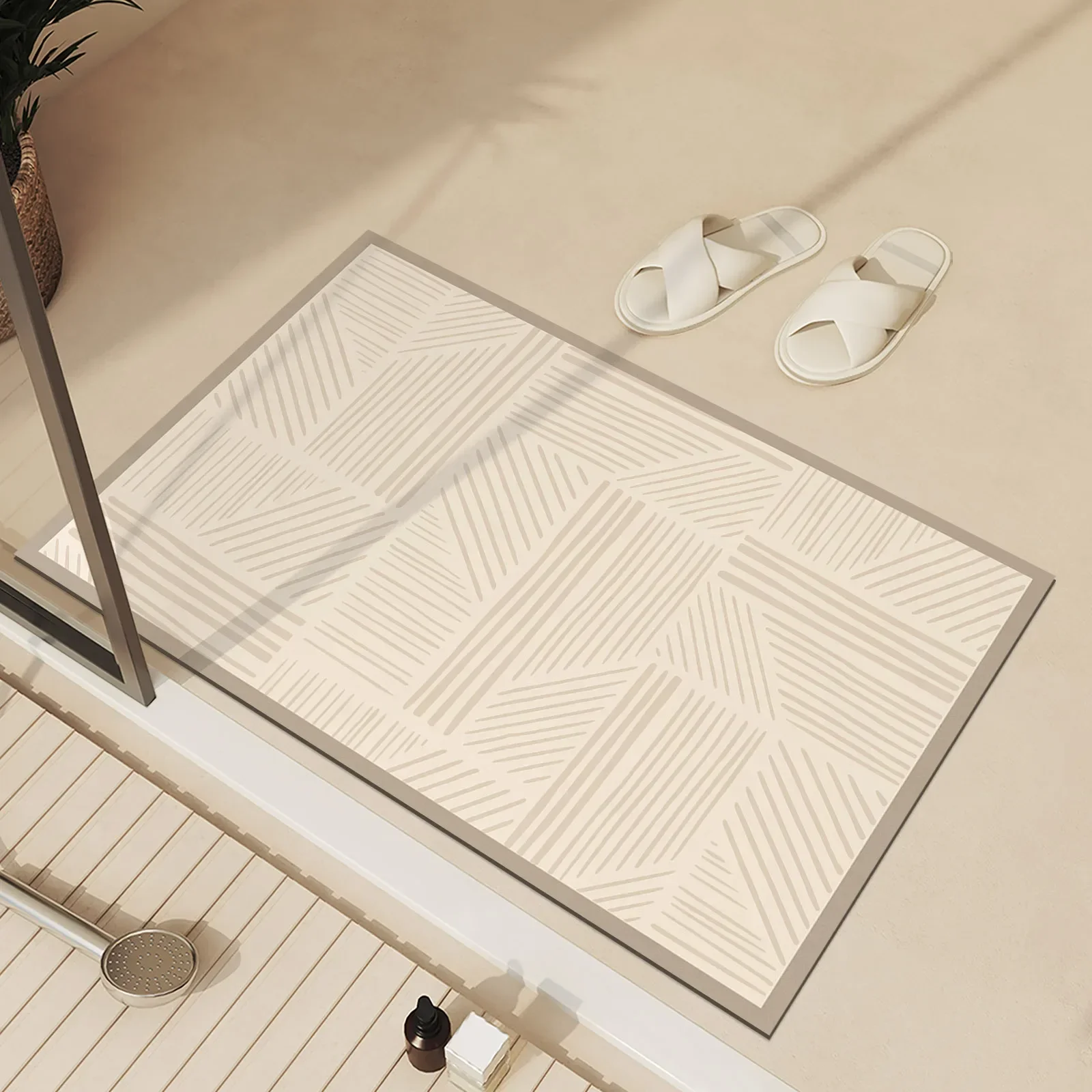 Silica-based bathroom bath mat non-slip floor mat super absorbent quick-drying carpet door mat living room/bedroom carpet