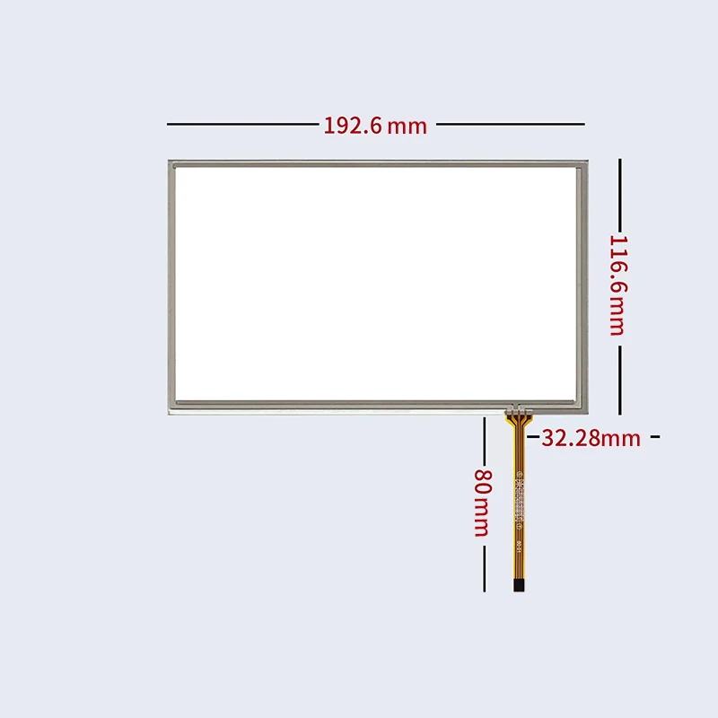 

Новый 8-дюймовый HSD080IDW1 AT080TN64 резистор с сенсорным экраном, GPS-навигация, DVD-радио, сенсорная панель 192*116 мм 193*117 мм