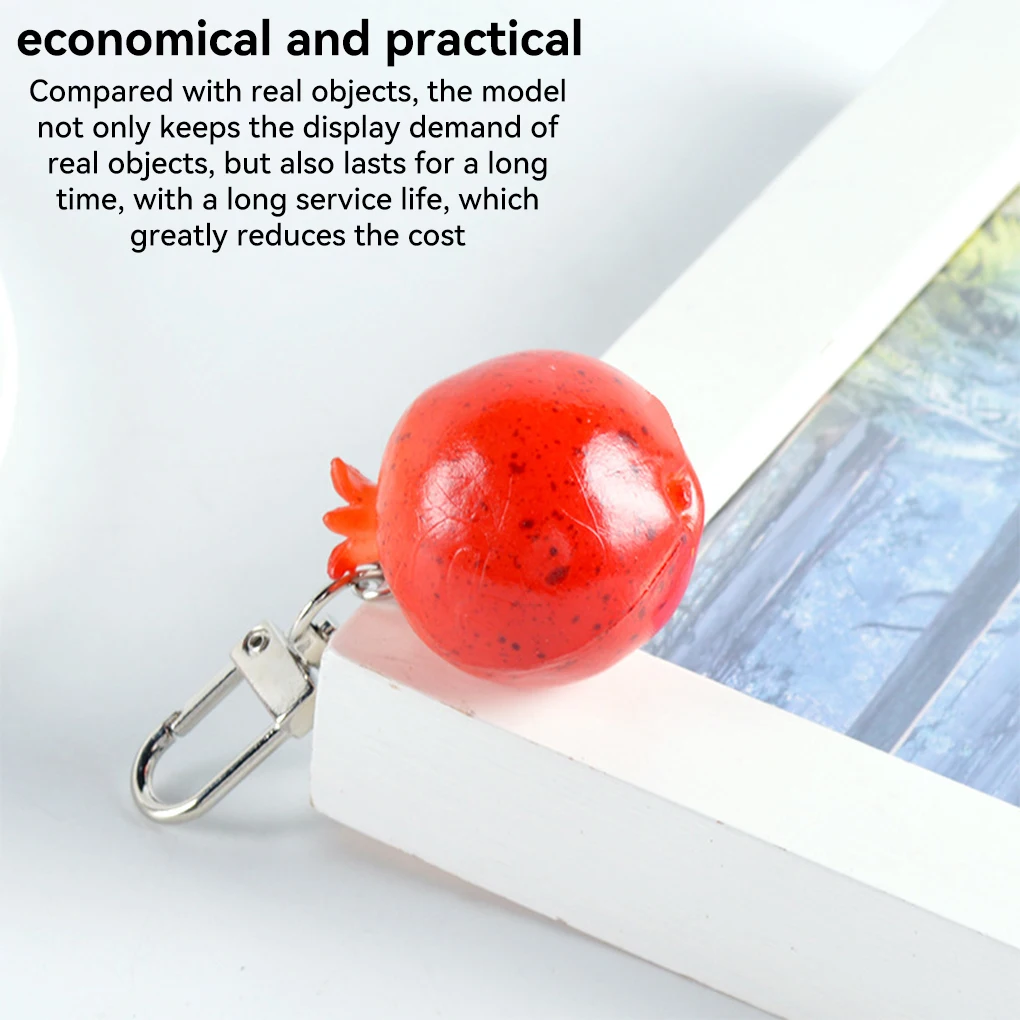 Pomegranate Keychain Fruits Key Rings Convenient Accessories Pendant Buckle