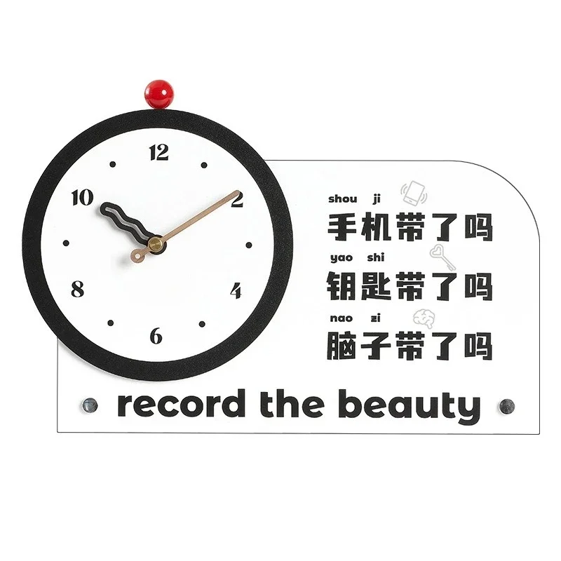 

Standing card clock ornament