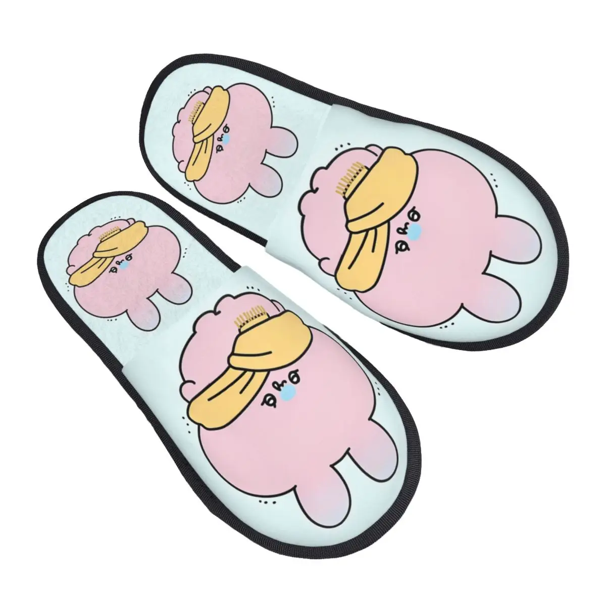 

Custom Print Women Asamimichan House Slippers Cozy Warm Mascot Character Memory Foam Fluffy Slipper Indoor Outdoor Shoes