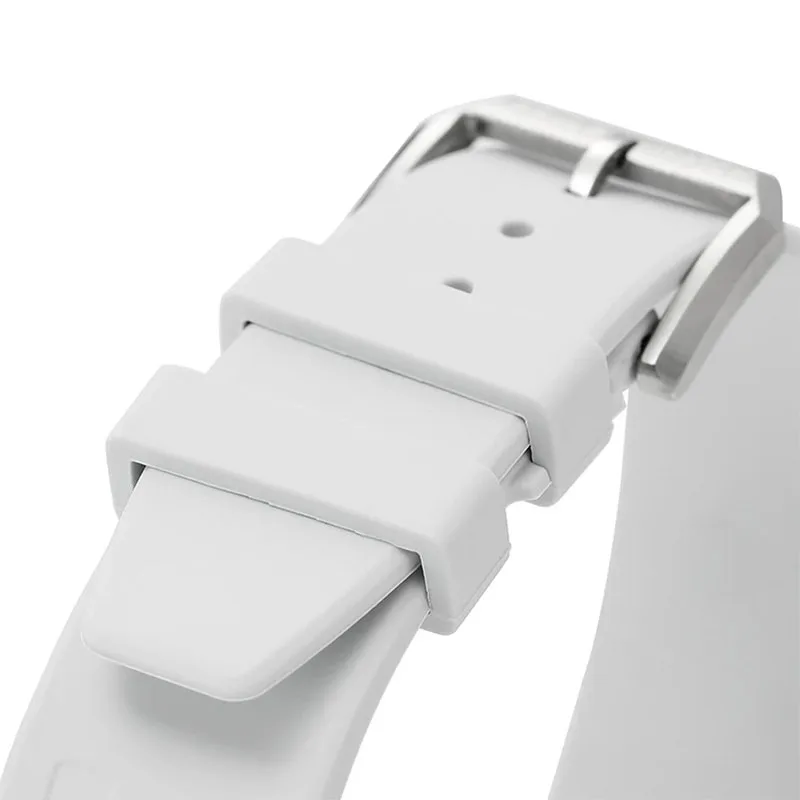 Silicone Strap Gray White 019HOT