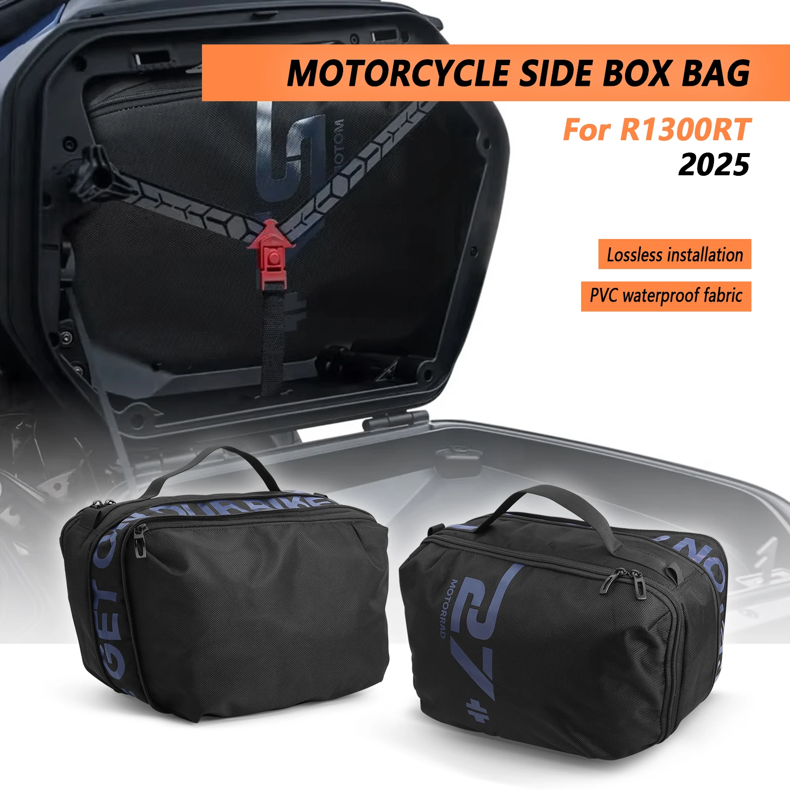 

For BMW R1300RT R1300 RT 2025 New Motorcycle Side Luggage Bags Black Topcase Next Inner Bag Side box liner bag Accessories