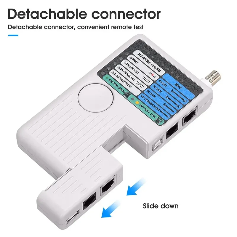 New Remote RJ11 RJ45 USB BNC LAN Network Cable Tester For UTP STP LAN Cables Tracker Detector Top Quality Tool