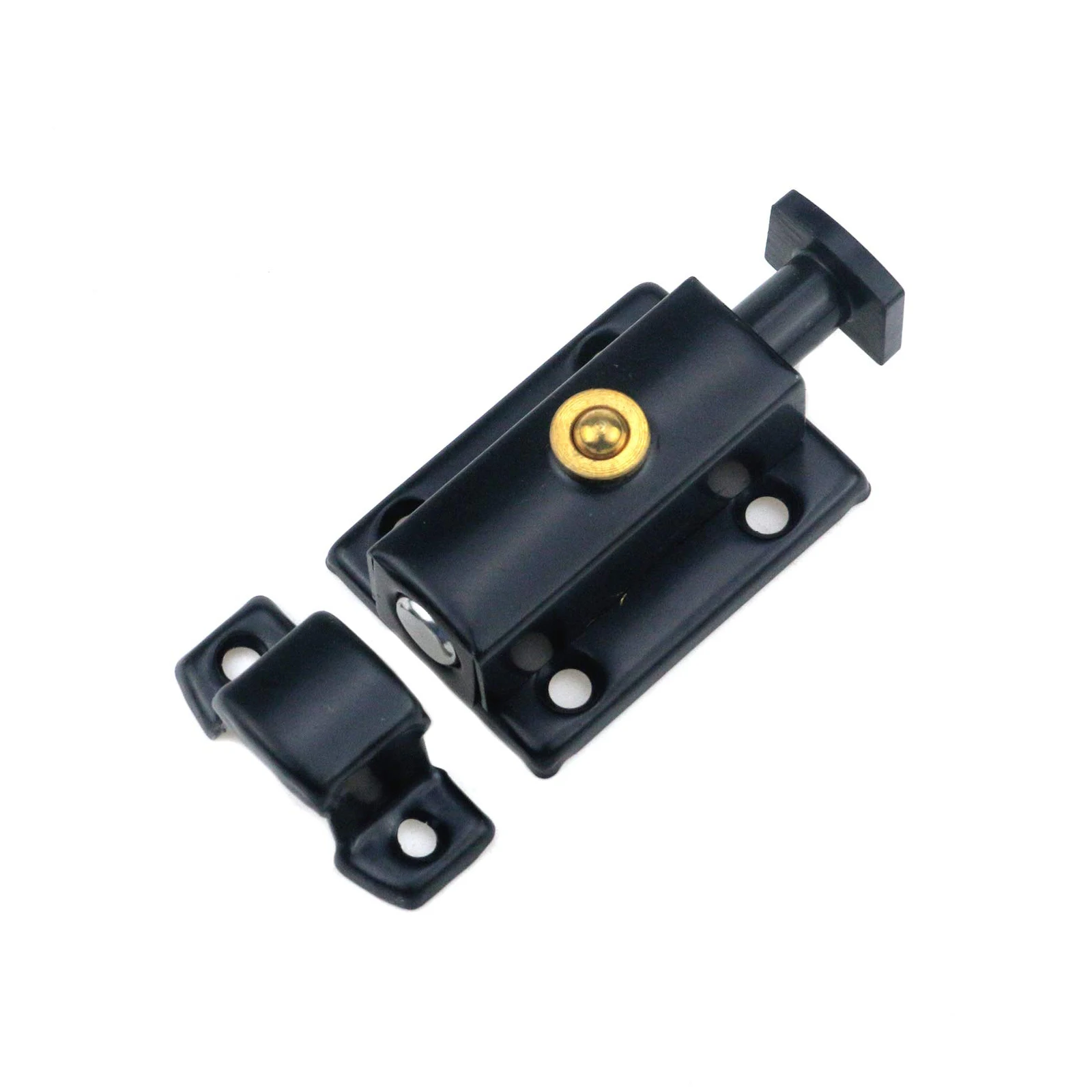 Loquets de porte en acier inoxydable, serrure coulissante à ressort automatique, boulon de baril de 
