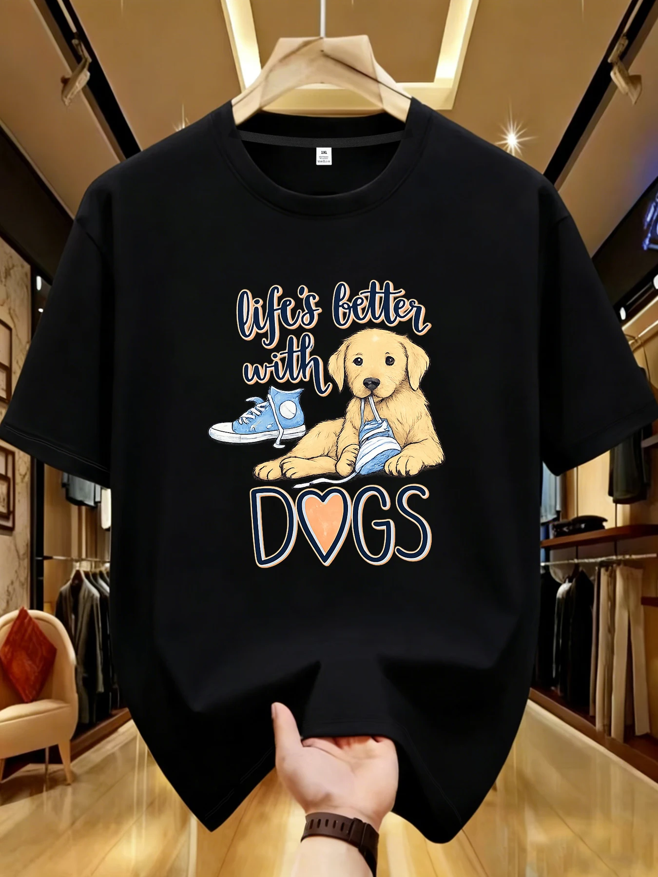 

【WDS01444】Женская футболка с круглым вырезом и принтом щенка, больших размеров, летняя повседневная уличная модная женская футболка с коротким рукавом в стиле Джокер