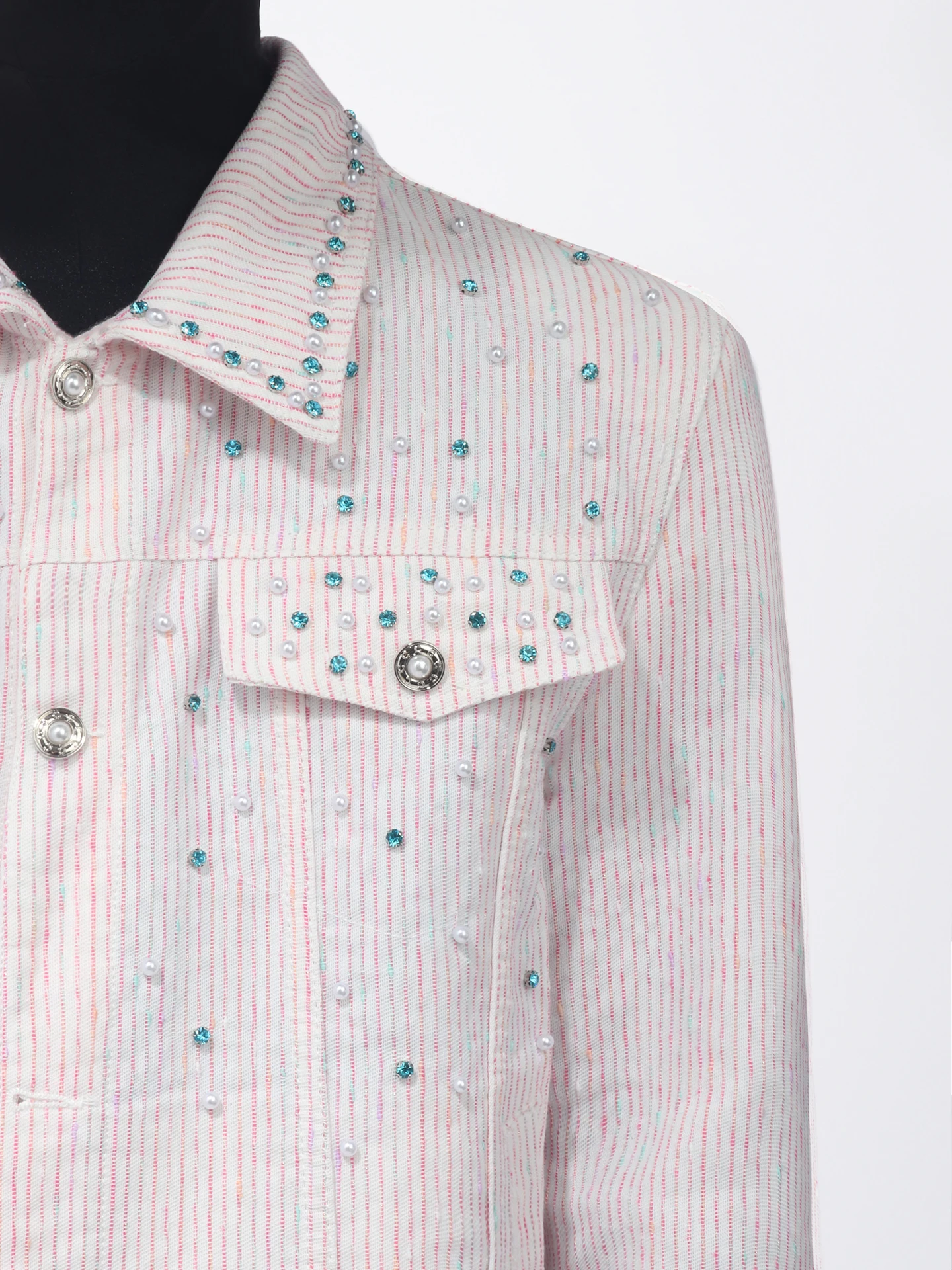 2025 Men's Autumn Short Style Jackets Shoulder Pads Fashion Versatile Trendy Handsome Jacket Trendy Long Sleeve Solid Color Tops