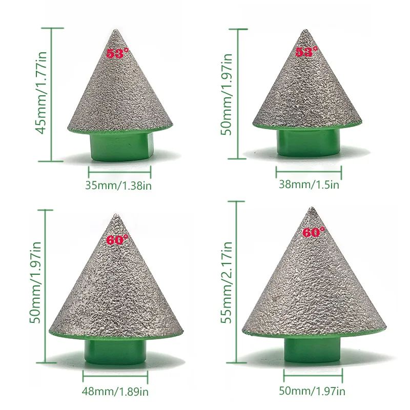 1pc M14 Diamond Chamfer Bits Dia 35-50mm Milling Marble Concrete Tile Hole Saw Masonry Drilling Crowns Construction Job Tools
