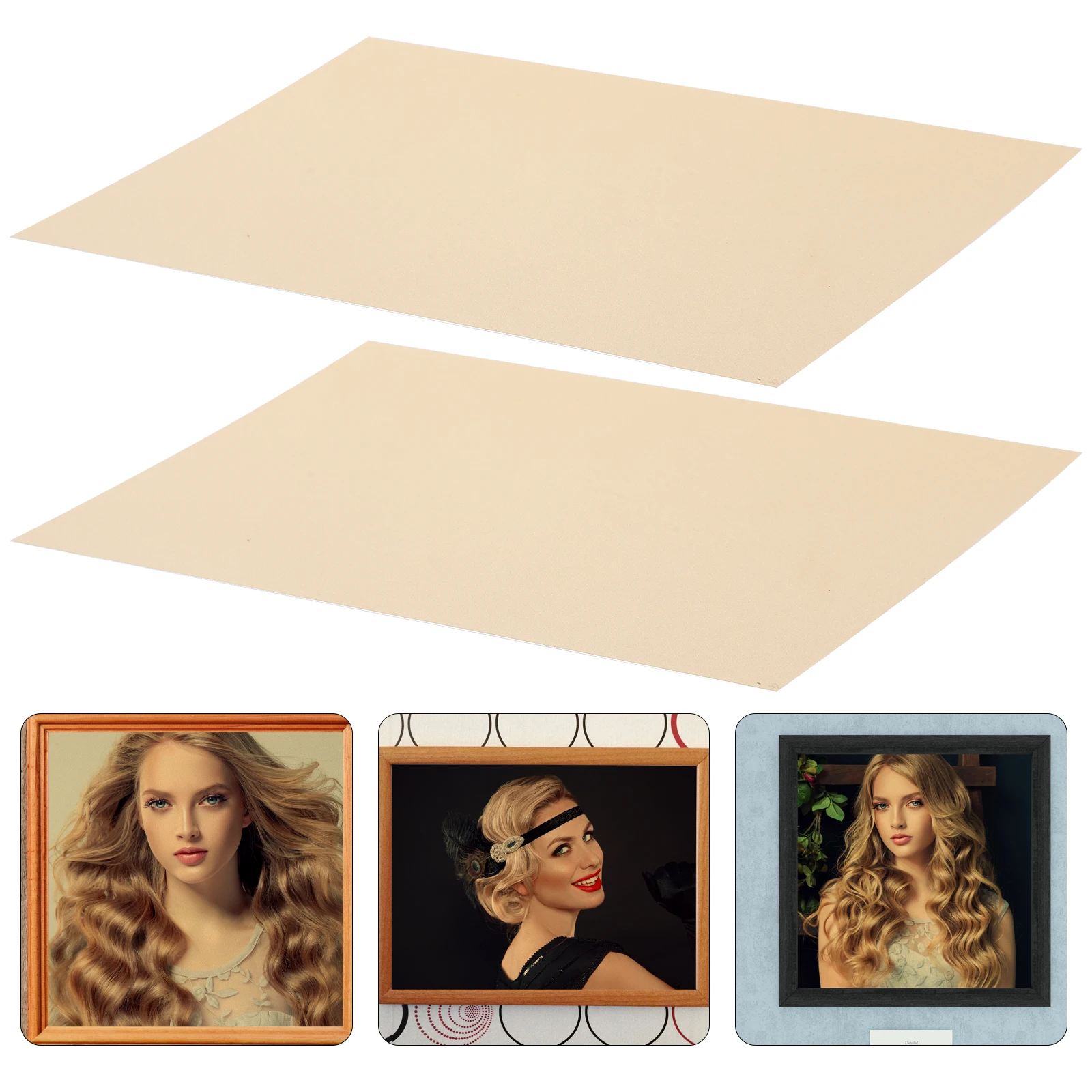 

6 Pcs Pearl Metal Plate Sublimation Blank Products Signs Plates Blanks for Poster Ornament