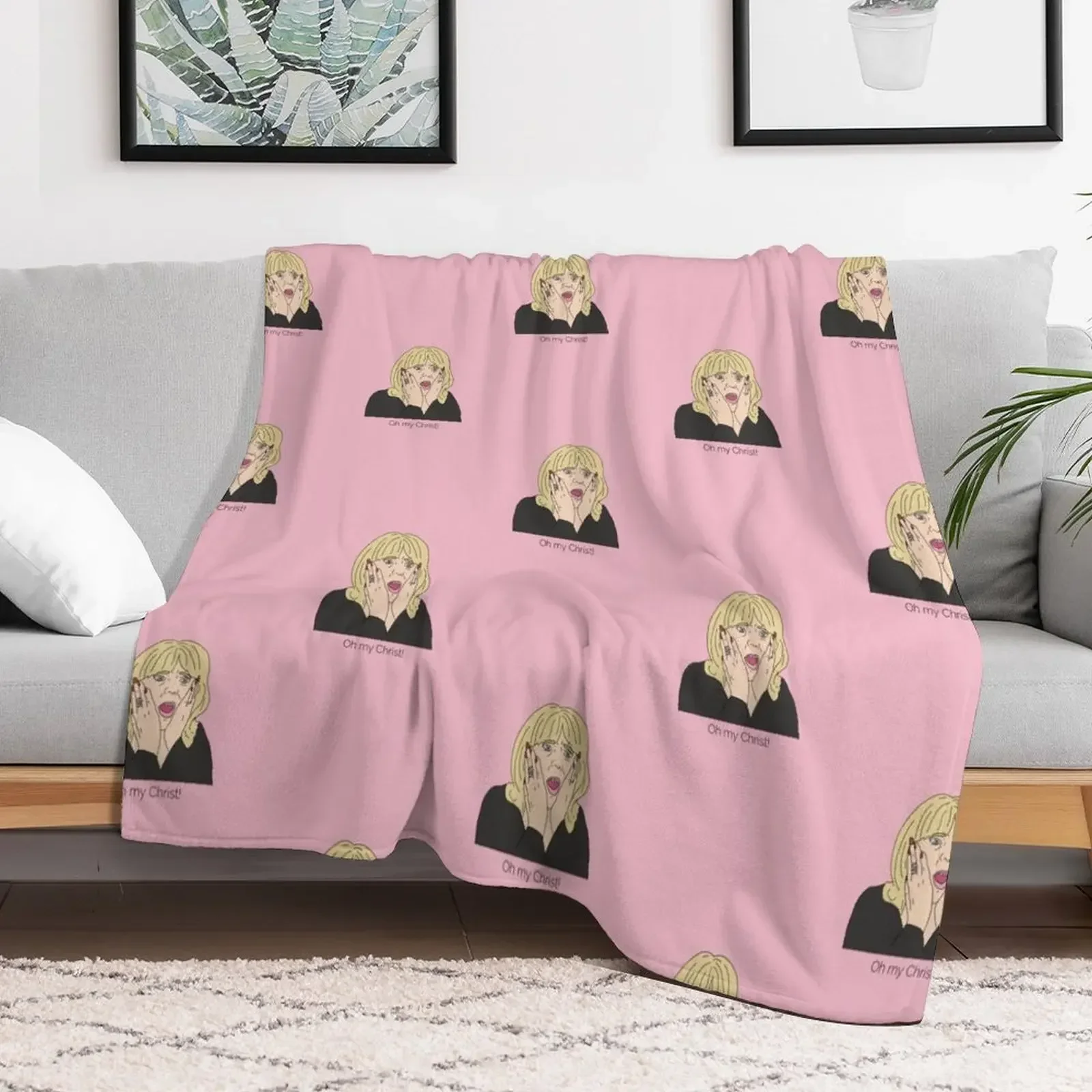 Pam Shipman Oh my Christ Throw Blanket Beautifuls christmas gifts Blankets