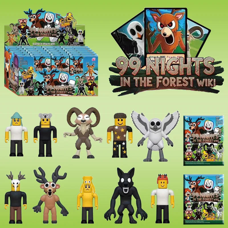 Nuove 99 notti nella foresta scatola cieca figura cervo gufo capra figurine decorazione del desktop ornamenti modello fan regali di Natale