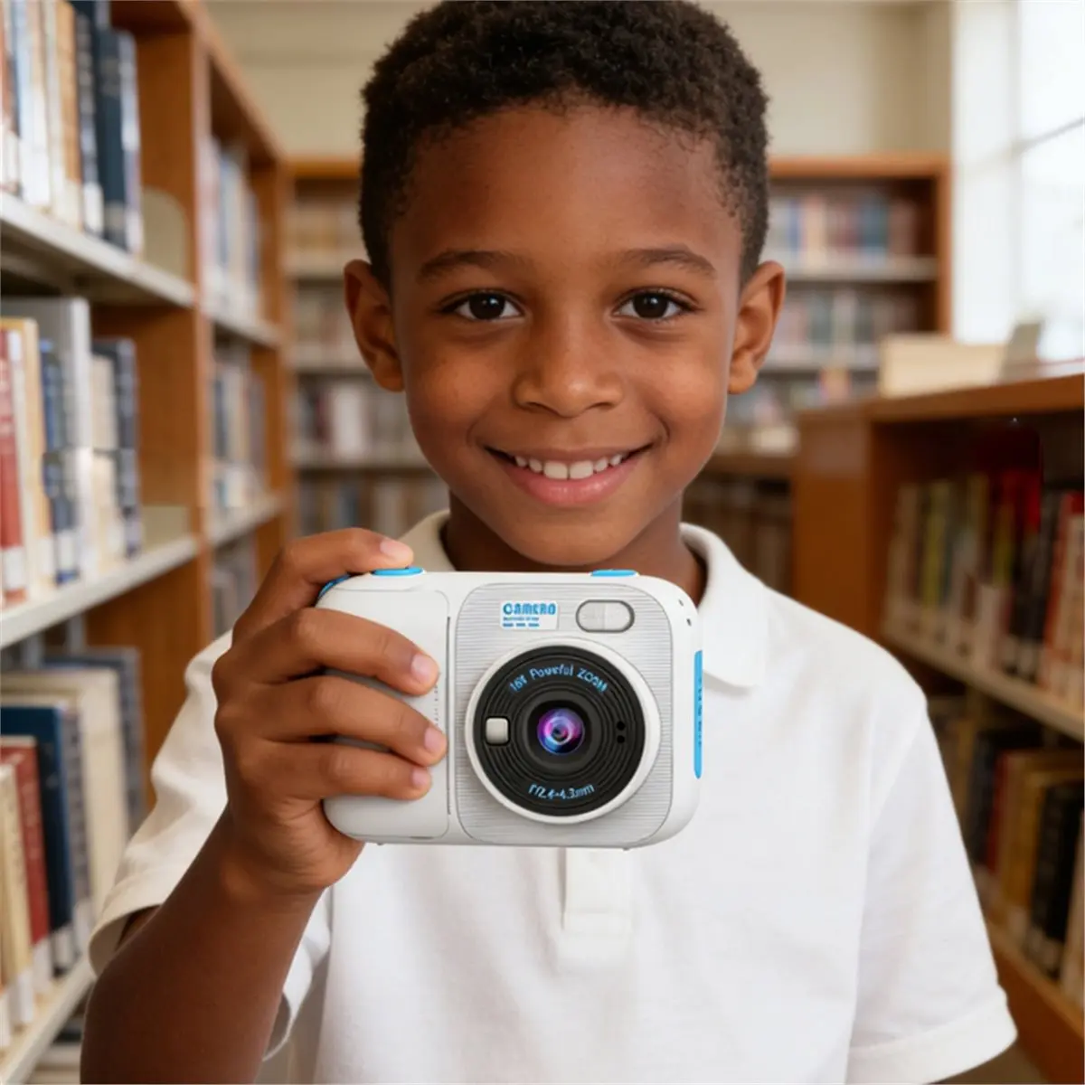 update. Children'S Color Instant Print Camera with 3 Rolls of Printing Paper Portable Photography Camera Toy for Students Black