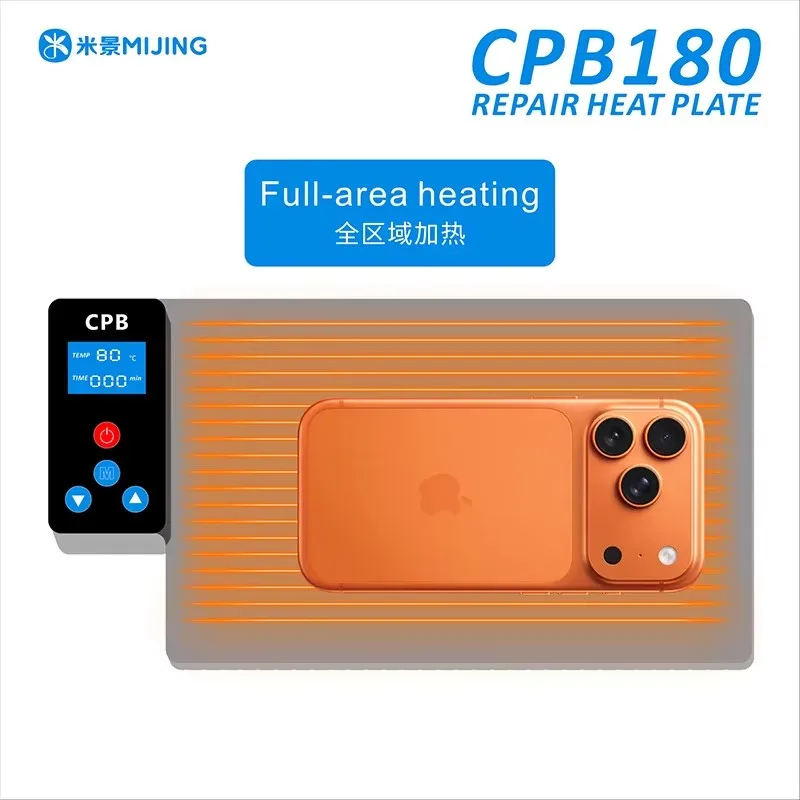 MIJING CPB180 Digital Control Heating Plate Preheating Mat Mobile Phone LCD Screen Removal Maintenance Back Cover Removal Tools