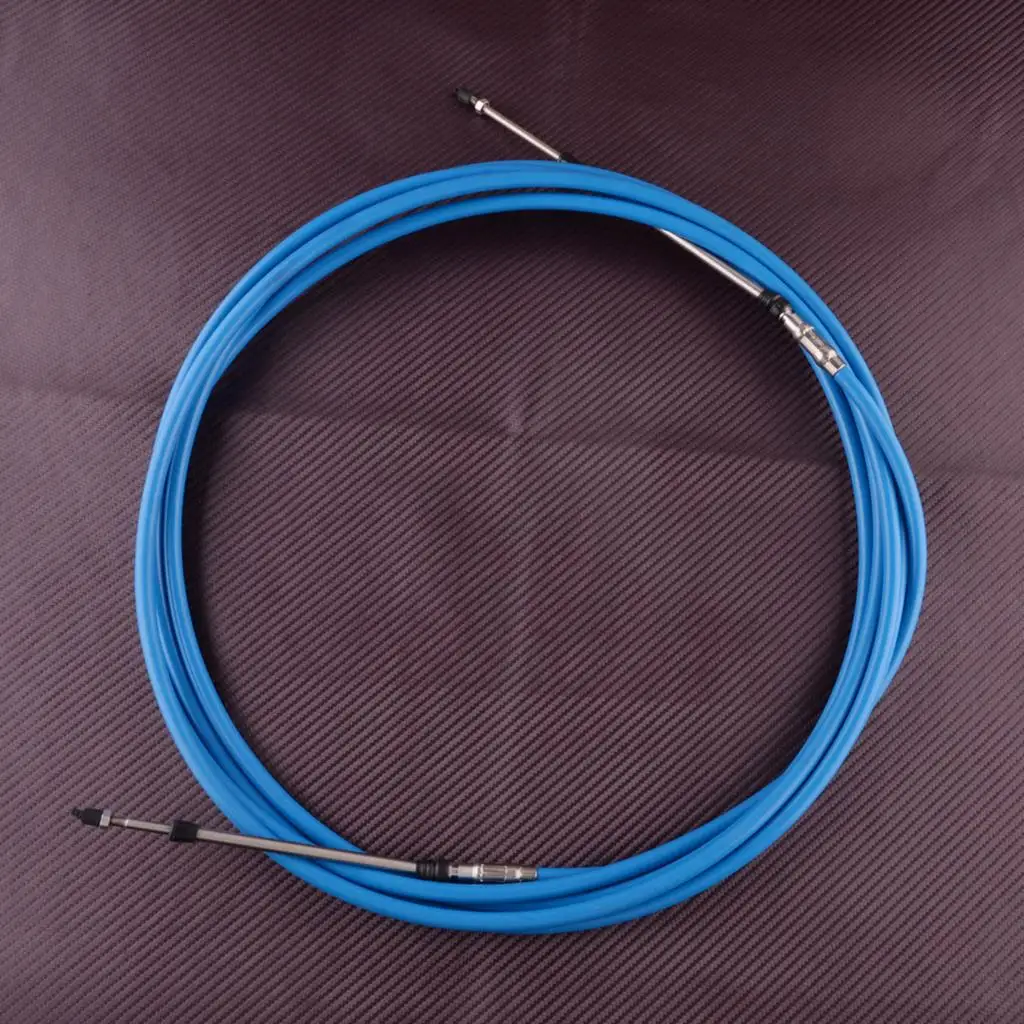 

Blue 18ft Marine Boat Throttle Shift Control Cable Fit For Yamaha Motor Outboard 10-32UNF New