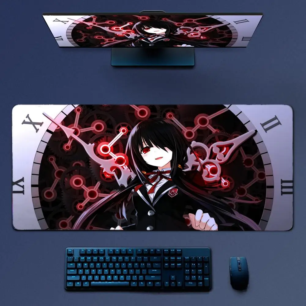 Date A Live Tokisaki Kurumi Mousepad Large Gaming Mouse Pad LockEdge Thickened Computer Keyboard Table Desk Mat