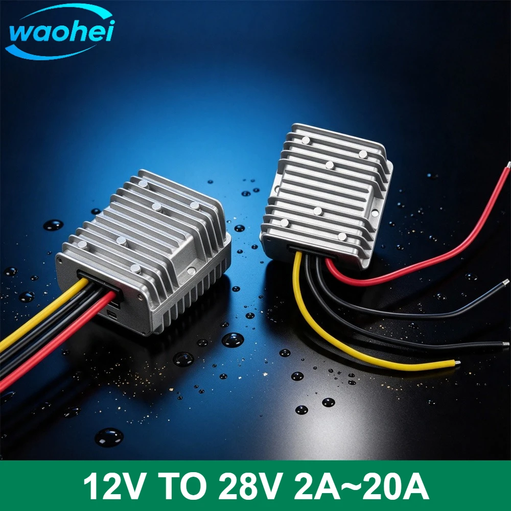 DC Converter 12V to 28V Boost Inverter 2A 3A 5A 10A 12A 15A 20A Voltage Regulator Step Up Power Transformer Module for Audio CE