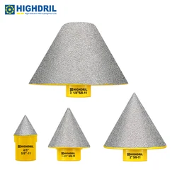 HIGHDRIL 1 szt. Diamentowa kostka do kształtowania otworu porcelanowego ceramicznego marmuru wiertła do frezowania szlifierka kątowa 20-82mm 58-11
