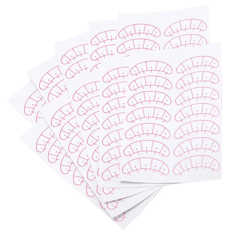 10 sheets Eyelash Extension Halloween Christmas New Year Eyelash Extension Practice Pad Easy Peel Stickers Eyelashes