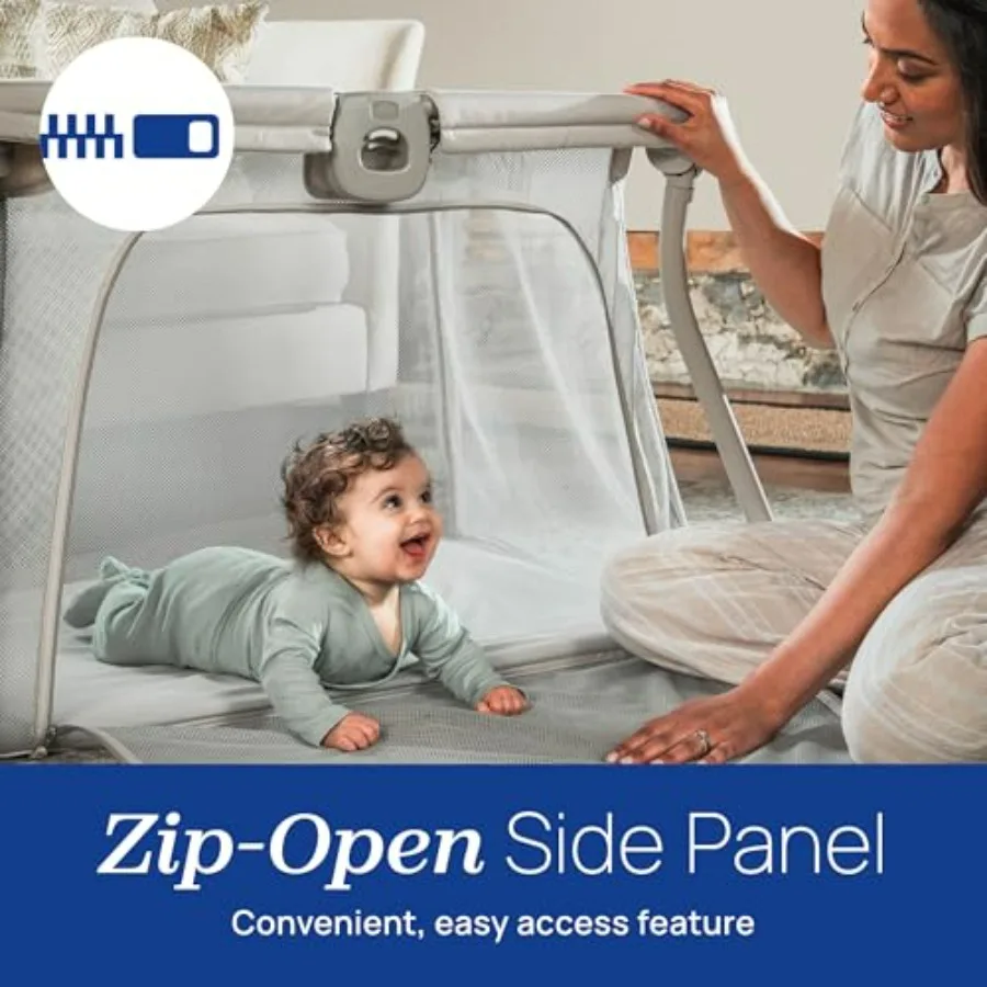 Parque de viagem leve Alfa Lite cercadinho portátil para bebês e crianças SnapOpen Compact Fold Design 13 libras. Viagem do bebê