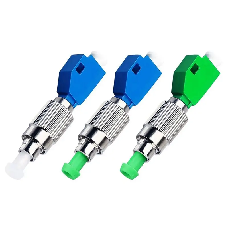 【FLASH DEAL】6X FC Male To LC Female Hybrid Converter Adapter Fiber Optical Power Meter Coupler Single Mode Optical Connector