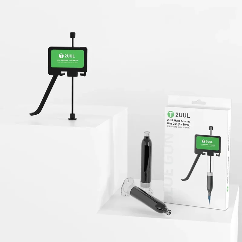 

2UUL SC06 Manual Glue Precision Dispenser 30ml Tubes Handheld Glue Booster Phone Repairs Adhesive Propulsion Tool