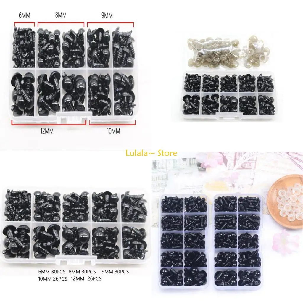 

Y4QA 142Pcs Stuffed for Doll’s Eyes Disassemble DIY Handmade Kits for Stuffed for Dol
