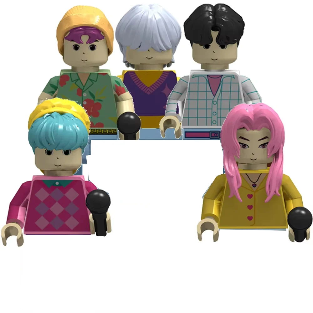 ألعاب KPop الشيطان الصيادين عمل صغير الشكل اللبنات لعبة الأجهزة الطرفية مكتب الديكور جمع أرقام لعبة هدية الكريسماس #1