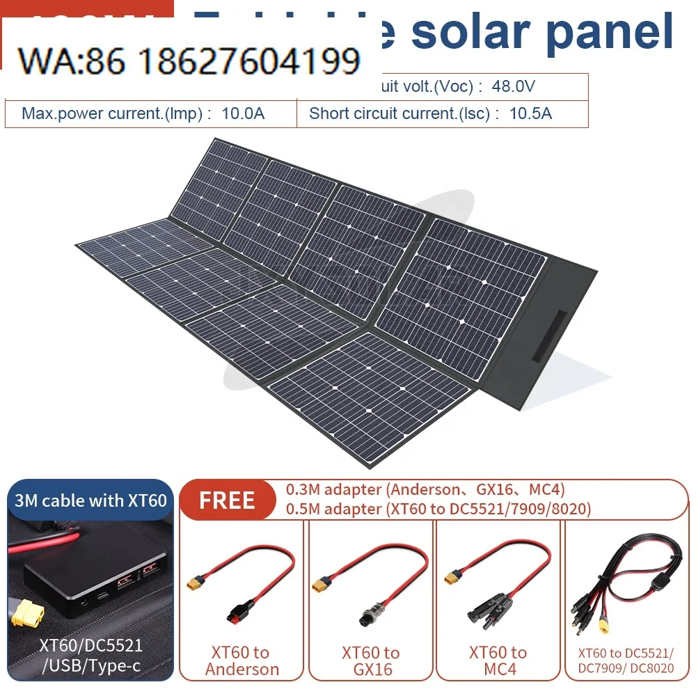 

Портативная складная солнечная панель Solar Blanket, OEM&ODM, 400 Вт, 40 В, высокоэффективная, для автономной жизни вне сети