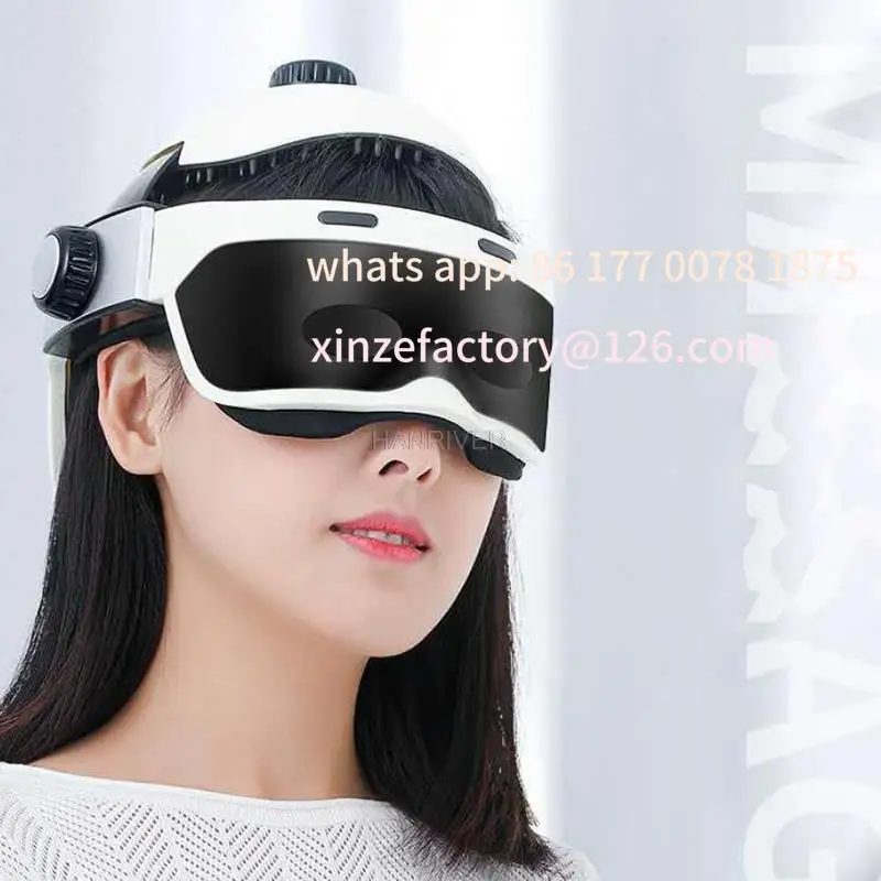 Customizable Electric adjustable air pressure head massager scalp massager vibrating kneading massage easily helmet brain